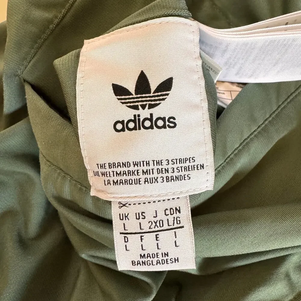 Adidas Originals SST Superstar Reversible Winter Jacket Coat Olive Green Large